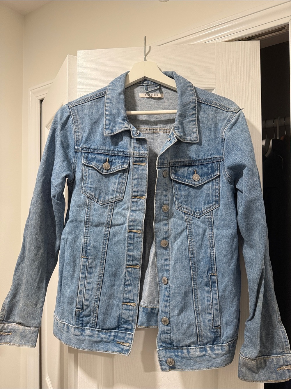 Glamorous Light Blue Denim Jean Jacket